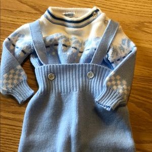 Cute vintage boys matching sweater set.